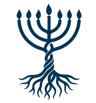 The Mishelanu symbol: different roots intertwined beneath a menorah